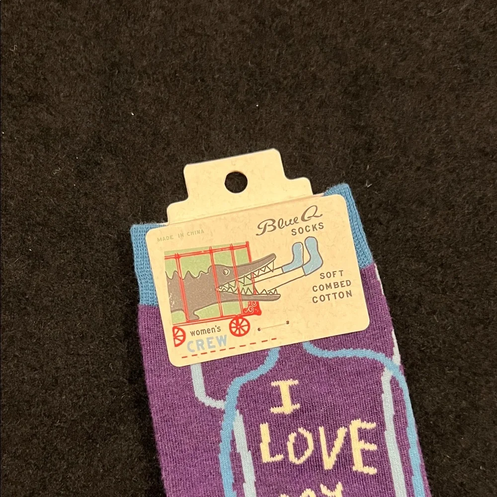 Blue Q I LOVE MY JOB Socks